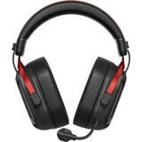 Casque de jeu supra-auriculaire sans fil Mchose s9 pro (noir rouge, ordinateur portable, smartphone, commutateur Playstation, Bluetooth filaire type-c 2,4 g)