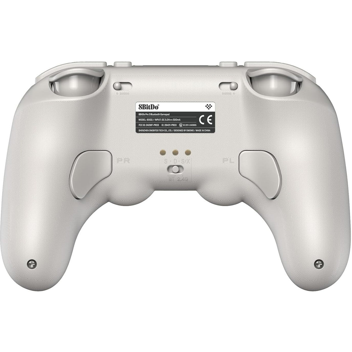 Manette de jeu Bluetooth 8bitdo pro 3 (gris clair rouge, switch 1 2, PC, Android, USB Bluetooth 2,4 GHz)