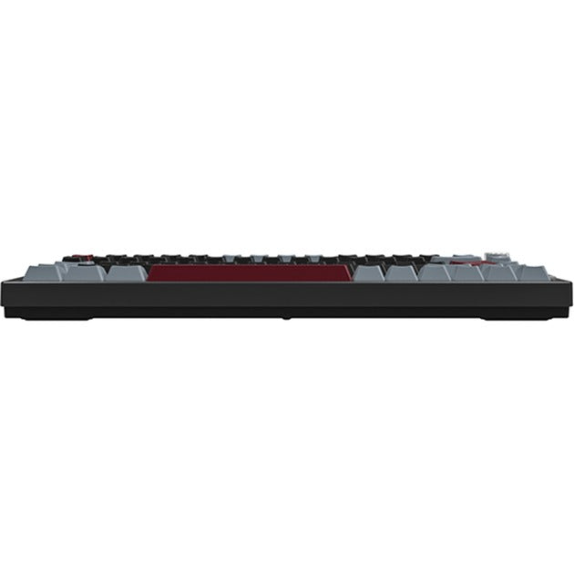 Clavier mécanique Montech mkey pro dark rgb (noir, disposition américaine (qwerty), gateron g pro marron, 75 %, remplaçable à chaud, rgb, double-shot pbt, usb-c | 2,4 ghz | bluetooth 5.2)