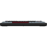 Clavier mécanique Montech mkey pro dark rgb (noir, disposition américaine (qwerty), gateron g pro marron, 75 %, remplaçable à chaud, rgb, double-shot pbt, usb-c | 2,4 ghz | bluetooth 5.2)