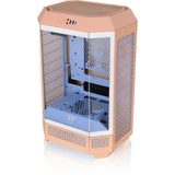 Thermaltake the tower 300 - peach fuzz mini tower behuizing (perzik | 3x usb-a | tempered glass)