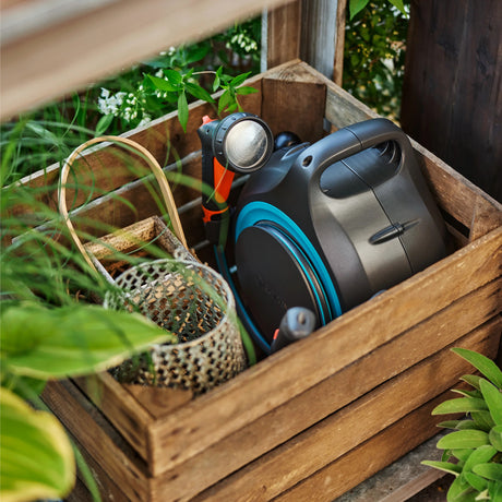 Enrouleur de tuyau Movematic portable Gardena (gris turquoise, 18690-20)