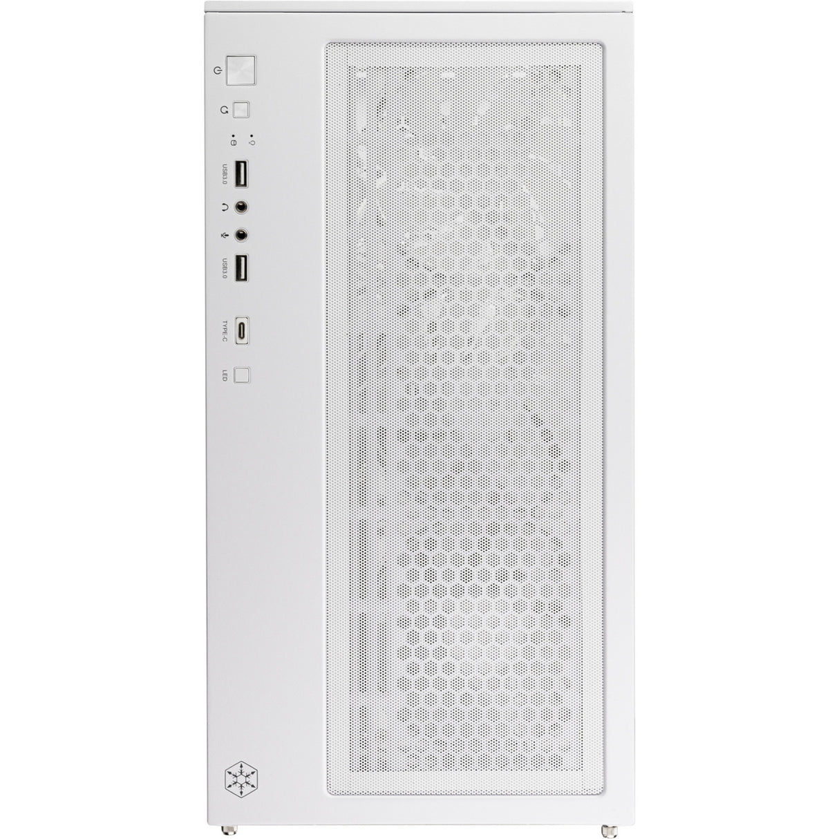 Boîtier mini tour Silverstone lucid 05 (blanc | 2x USB-A | 1x USB-C | RVB | verre trempé)