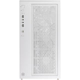 Boîtier mini tour Silverstone lucid 05 (blanc | 2x USB-A | 1x USB-C | RVB | verre trempé)