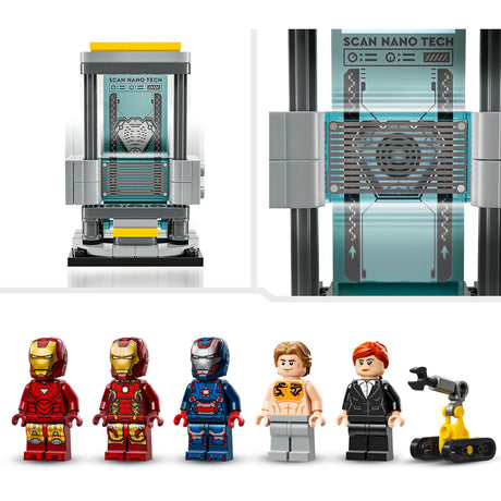 Lego 76315 super héros merveille laboratoire d'iron man: salle d'armure