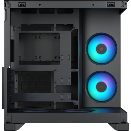 Fractal design pop 2 vision rgb boîtier tour midi (noir | 1x usb-a | 1x usb-c | rgb | verre trempé)