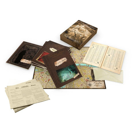Asmodee sherlock holmes détective consultant : jeu de société sur les meurtres de la Tamise (anglais, 1 à 8 joueurs, 60 à 90 minutes, à partir de 12 ans)