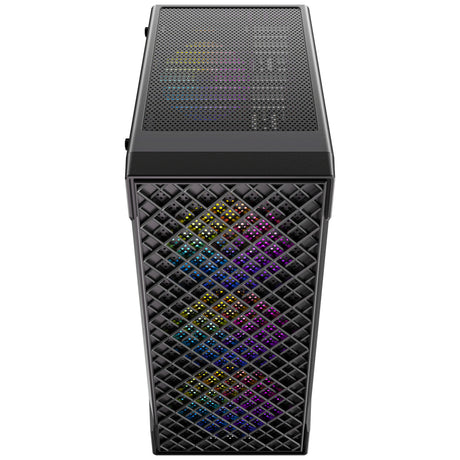 Boîtier tour midi Antec vx320 argb (noir | 3x usb-a | verre trempé)