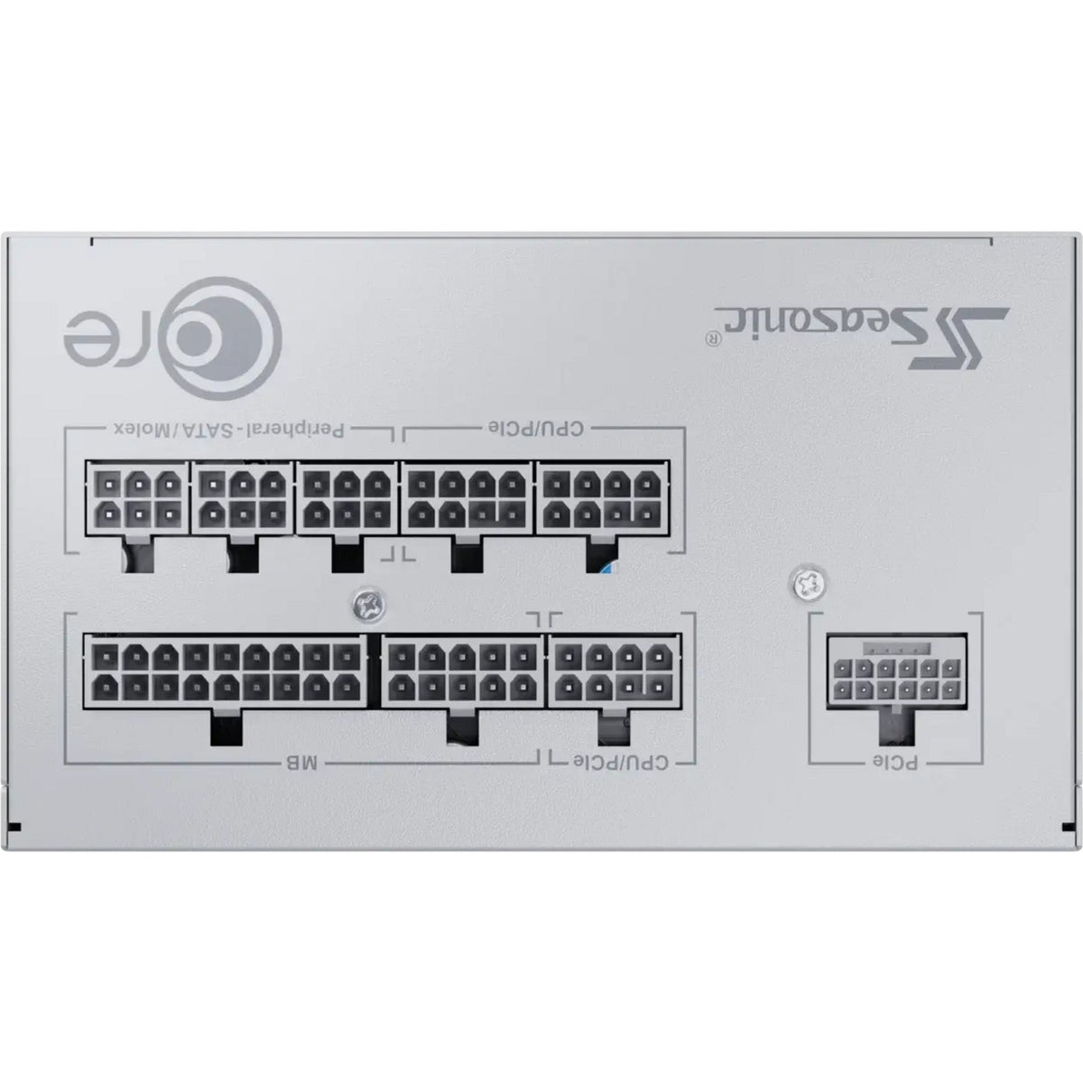 Alimentation modulaire Seasonic core gx-850-v2-white de 850 watts (blanc, 1x 12v-2x6, 2x pcie)