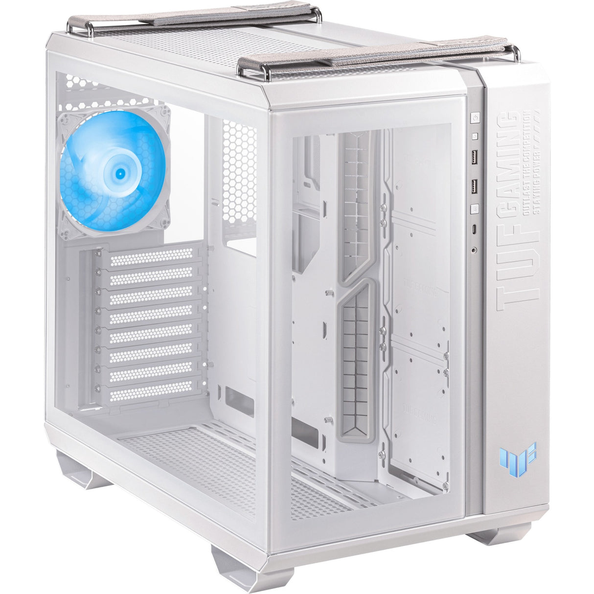 Boîtier tour midi Asus tuf gaming gt502 plus (blanc | 2x USB-A | 1x USB-C | verre trempé)
