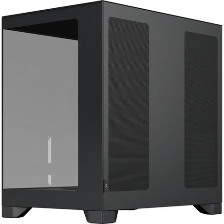 Boîtier tour midi Fractal design pop 2 vision (noir | 1x USB-A | 1x USB-C | verre trempé)