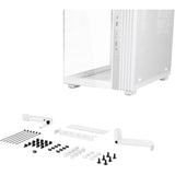 Soyez silencieux! base lumineuse 600 lx boîtier tour midi (blanc | 2x USB-A | 1x USB-C | RGB | verre trempé)