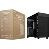 Asus prime ap303 - tempered glass panel midi tower behuizing (zwart | 2x usb-a | 1x usb-c | tempered glass)