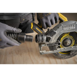 Scie circulaire Stanley fatmax v20 18v scie circulaire à main 190mm (noir jaune, batterie et chargeur inclus, avec étui)