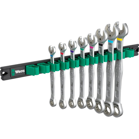 Wera 9632 bande magnétique 6000 joker impérial 1 clé mixte à cliquet jeu de clés (pouces, 8 pièces)