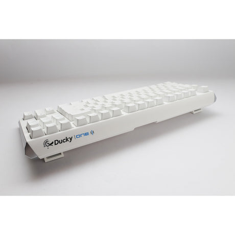 Clavier mécanique Ducky One 3 Classic Pure White Tkl RVB (blanc, disposition américaine (QWERTY), Cherry MX Speed Silver, 80 % (TKL), LED RVB, PBT double-shot, remplaçable à chaud, mécanique charlatan)