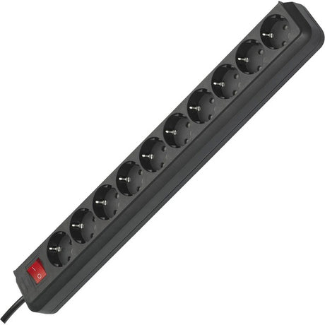Brennerstuhl eco-line multiprise 10x multiprise (noir, 1159300010, pour 10 fiches)