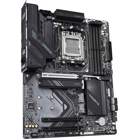 Carte mère Gigabyte x870 gaming WiFi6 socket AM5 (gris noir, RAID, 2,5 Go-LAN, WiFi 6, BT, Sound, ATX)