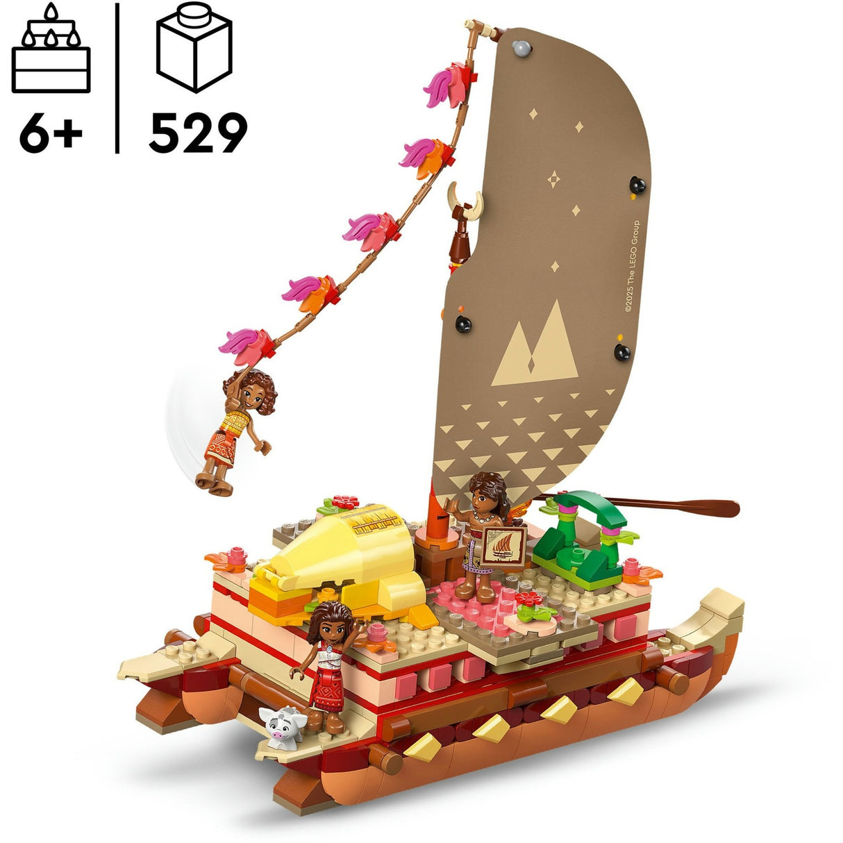 Lego Disney Princess 43270 Le canoë d'aventure de Vaiana