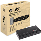 Adaptateur Club 3D HDMI 2.0 UHD Switchbox 4 ports (noir, CSV-1370)