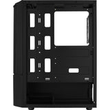Boîtier tour midi Aerocool quantum mesh v3 (gris noir | 3x USB-A | RVB | fenêtre)