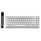 Mchose ace 68 clavier de jeu à commutateur magnétique à effet hall (blanc, disposition américaine (qwerty), ice rhino magnétique, 65%, RVB, hot swap, usb-c, capteur à effet hall)