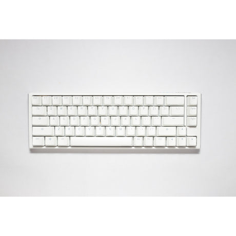 Clavier mécanique Ducky one 3 classic pur blanc SF RVB (blanc, disposition US (Qwerty), marron cerise MX, 65 %, LED RVB, PBT double-shot, échangeable à chaud, mécanique Quack)