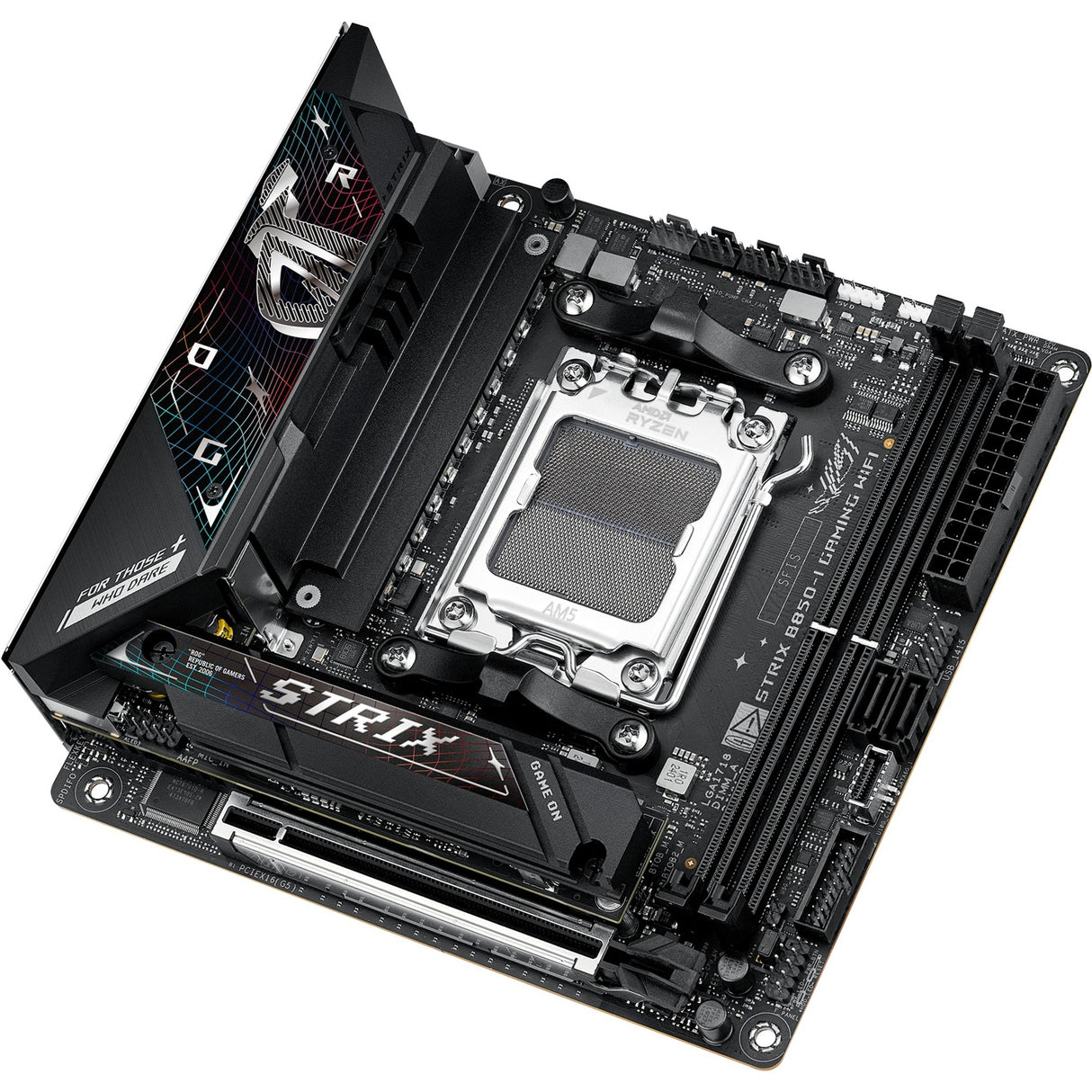 Carte mère Asus ROG Strix B850-I Gaming Wi-Fi Socket AM5 (2,5 Go-LAN, Wi-Fi 7, BT, son, Mini-ITX)