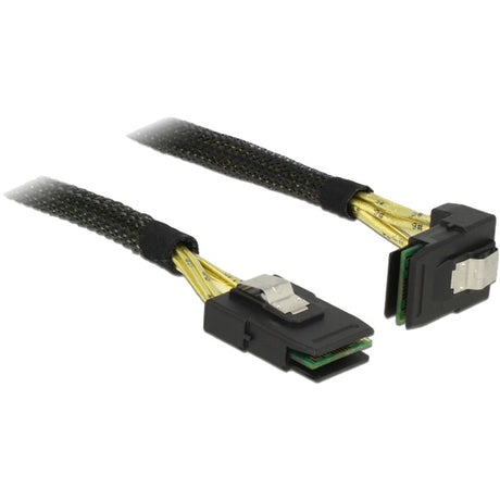Delock mini sas sff-8087 > mini sas sff-8087 coudé, câble 1 m (noir, 83642)