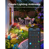 Govee lumières de jardin extérieures éclairage de jardin intelligent matière rgbww 2 pièces