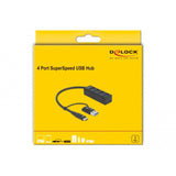 Dellock 4-fever USB 3.2 Gen 1 Hub avec USB Type-C ou USB T