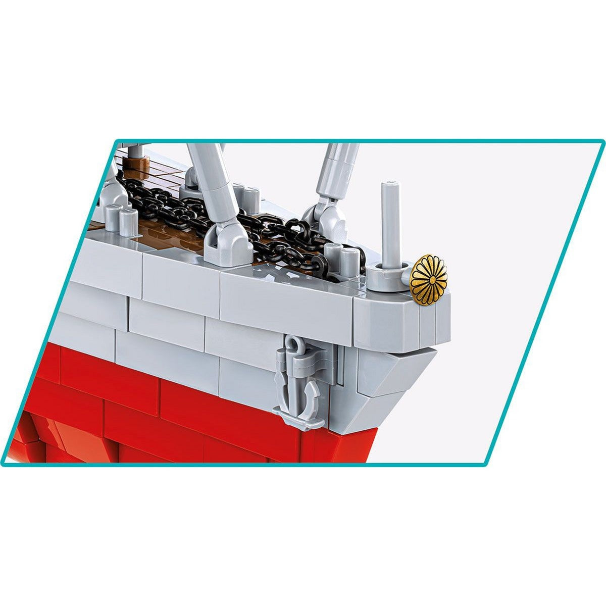 Cobi akagi aircraft carrier constructiespeelgoed (schaal 1:300)