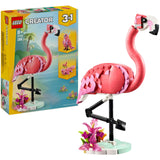 Lego ® Creator 3en1 Animaux sauvages : ensemble flamant rose - 31170