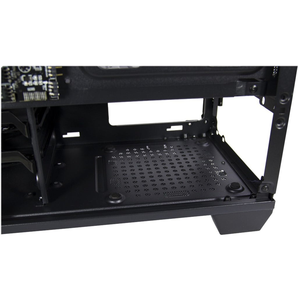 Boîtier tour midi micro Inter-tech x-608 infinity (noir | 1x USB-A | 1x USB-C | RVB | fenêtre)