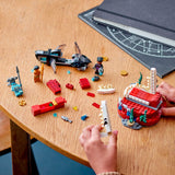 Lego Marvel - Jouet de construction de la salle du trône du roi Namor (76213)