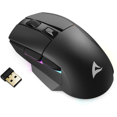 Souris de jeu Sharkoon Skiller sgm50w (noir, 400 - 6400 dpi, LED RVB)