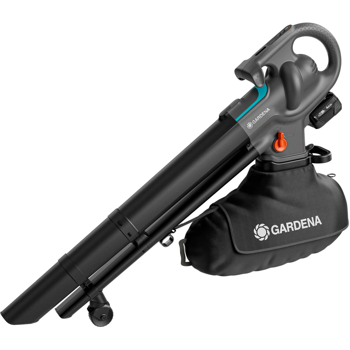 Aspirateur Gardena - souffleur powerjet collect aspirateur à feuilles souffleur de feuilles (gris noir, batterie 18v p4a et chargeur inclus)