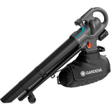 Aspirateur Gardena - souffleur powerjet collect aspirateur à feuilles souffleur de feuilles (gris noir, batterie 18v p4a et chargeur inclus)