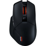 Souris de jeu sans fil Powercolor alphyn am10 (noir rouge, 100 - 26000 dpi, 8k, rgb, usb 2.4g bluetooth 5.2)