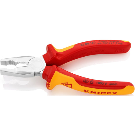 Knipex 01 06 160 pince universelle chrome vanadium 160mm vde