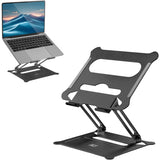 Support pour ordinateur portable Act Connectivity, aluminium, pliable, réglable en hauteur en continu (noir)