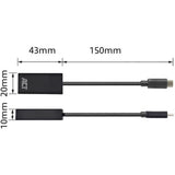 Agir la connectivité USB-C à l'adaptateur féminin HDMI