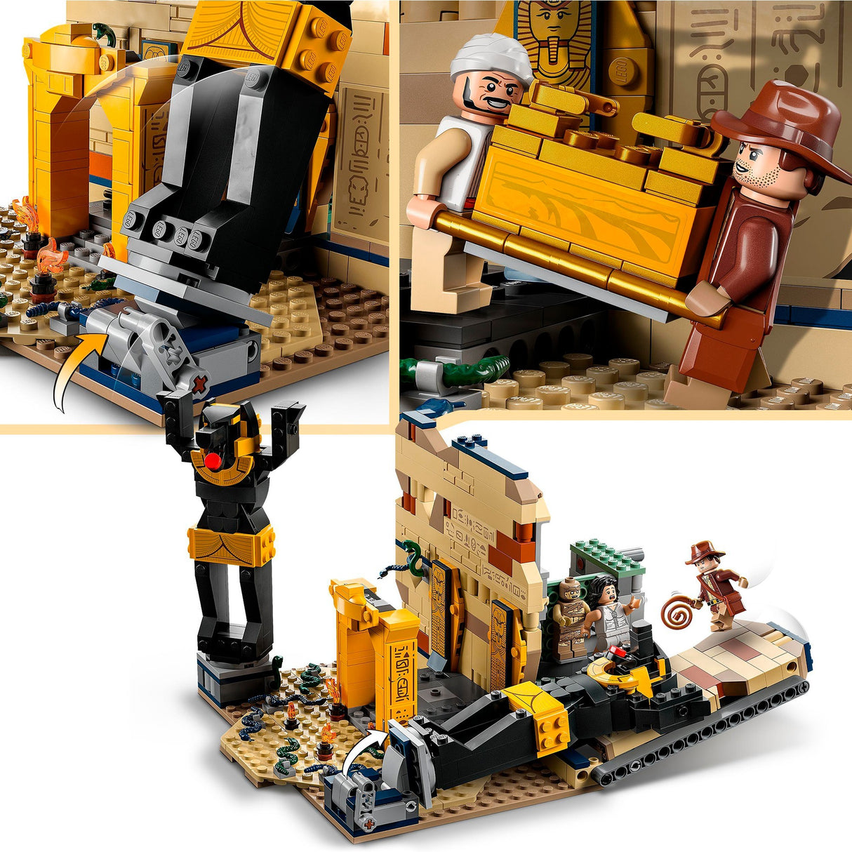 Lego Indiana Jones - Jouet de construction L'évasion du tombeau caché (77013)