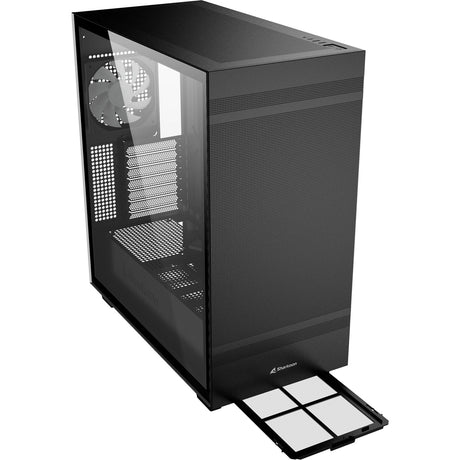 Sharkoon rebel c50 boîtier tour midi rgb noir (noir | 2x usb-a | 1x usb-c | rgb | verre trempé)