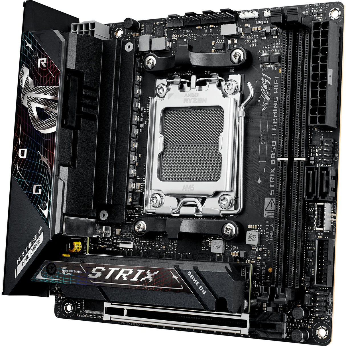 Carte mère Asus ROG Strix B850-I Gaming Wi-Fi Socket AM5 (2,5 Go-LAN, Wi-Fi 7, BT, son, Mini-ITX)