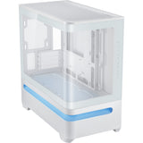 Boîtier tour midi Asus Prime Ap202 (blanc | 2x USB-A | 1x USB-C | RVB | Verre trempé)