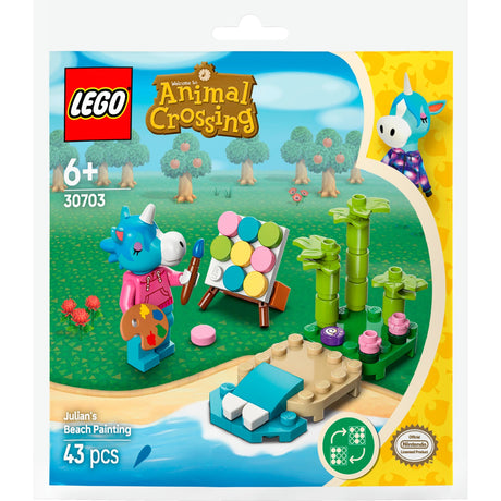 Lego 30703 sac animal crossing peinture de plage avec Julian