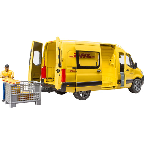 Bruder MB Sprinter DHL avec modèle de véhicule avec chauffeur (02671)