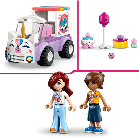 Lego Friends 42675 Voiture de livraison de gâteau licorne