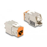 Delock module keystone prise rj45 vers lsa cat 6a sans outil, 8 pièces (multicolore)
